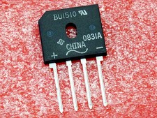 Lot de 2 Pont de Diodes BU1510 15A 1000V pattes en lignes ac au milieu  