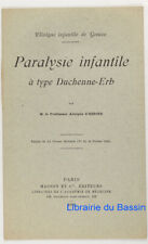 Paralysie infantile à type Duchenne-Erb Prof. Adolphe d'Espine 1912