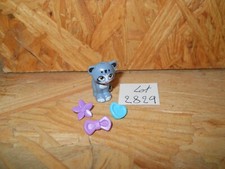 #2829# LEGO FRIENDS ANIMAL 1 FIGURINE CHAT GRIS BLEU AVEC ACCESSOIRES