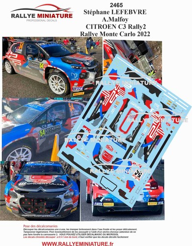 Decals ref 2465 citroen - 1/32,