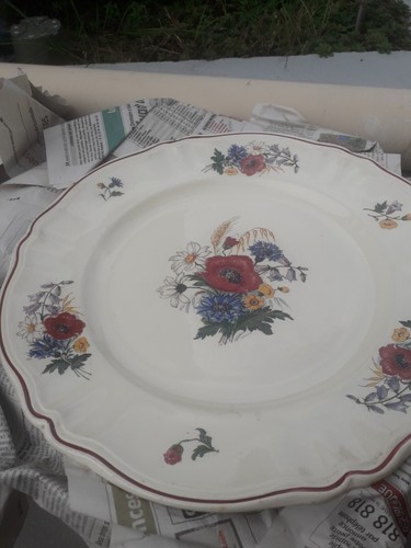 Ancien grand plat rond - grand,