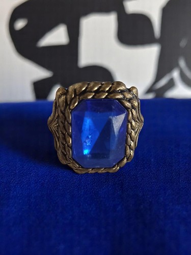 Bague vintage fantaisie - , bleu