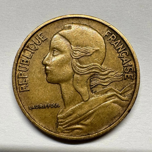 1966 france centimes coin - 1966, 5