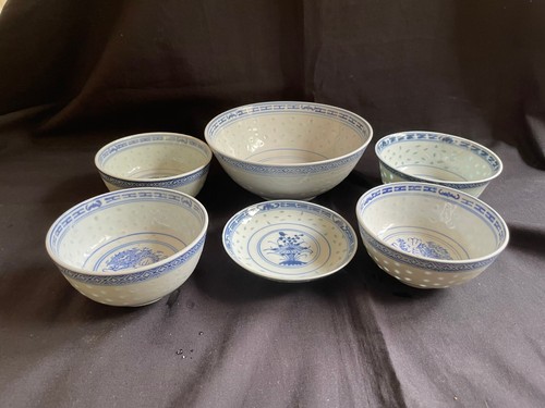 Lot anciennes bols en - 6,