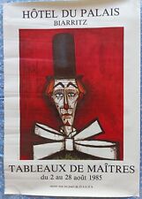 AFFICHE BERNARD BUFFET CLOWN 1985 BIARRITZ HOTEL DU PALAIS TABLEAUX DE MAITRES