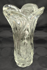 Grand vase en verre massif