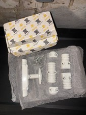 Crémone fenêtre ancienne complète poignée et guides Bouvet