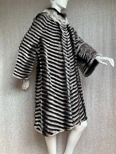 Manteau CHINCHILLA fourrure et laine - Taille M à L - Doux et chaud !