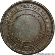 B1066 USA Masonic Token Franc