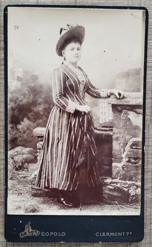Cdv femme chapeau - cdv,
