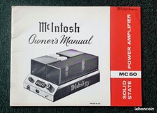 McIntosh Mc 50 Owner's Manual + Service Information Notice (original) Mc Intosh