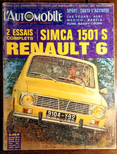 L'AUTOMOBILE 271 1968 RENAULT 6 SIMCA 1501 SPECIAL GP MEXIQUE CANAM TOUR CORSE