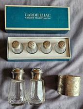 Lot argent massif & cristal :4