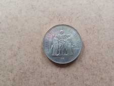 pièce argent 50 francs hercule 1975