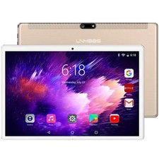 Tablette Tactile 10.1'' 4G LTE/5G WiFi, 64Go ROM, 4Go RAM, Android 10.0 - Gold