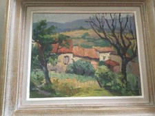 Peinture ROBERT PAVARD - Maisons de village