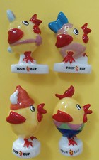 * 4  FEVES GEANTES - PERSO -  OEUF CEVENOL - TOUN'OEUF - Hauteur : 4 a 4,5 cm