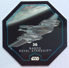 STAR WARS Jeton 36 NABOO ROYAL STARSHIP Cosmic Shells E.Leclerc Collector Image