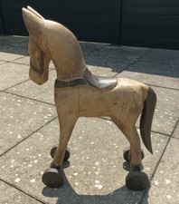 Ancien petit cheval bois - ancien,
