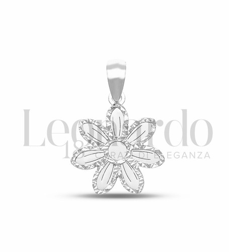 Pendentif fleur blanc 18kt - fleur,