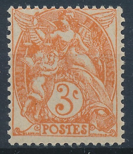 Timbre france 109 type blanc - france,