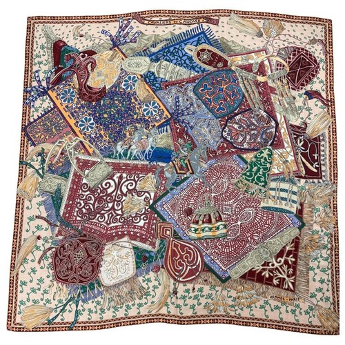 Hermes cashmere silk scarf - hermes,