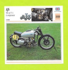 Fiche moto - AJS 500 cm V4 à compresseur
