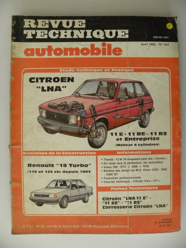 Revue technique automobile - revue,