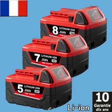 5,0Ah Pour batterie Milwaukee
