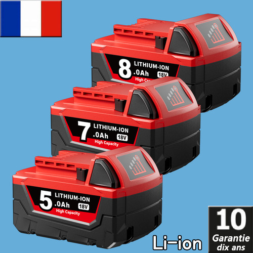 0ah pour batterie milwaukee - batterie,