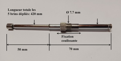 Antenne télescopique brins - antenne,