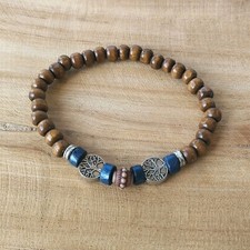 Bracelet en perles de bois - Bracelet Bohème Chic - Bracelet Arbre De Vie #24