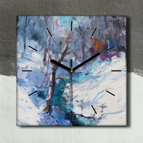 Horloge murale sur toile - , 30x30