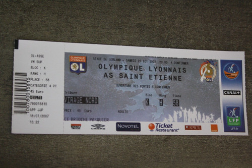 Ticket lyon v - ol, st