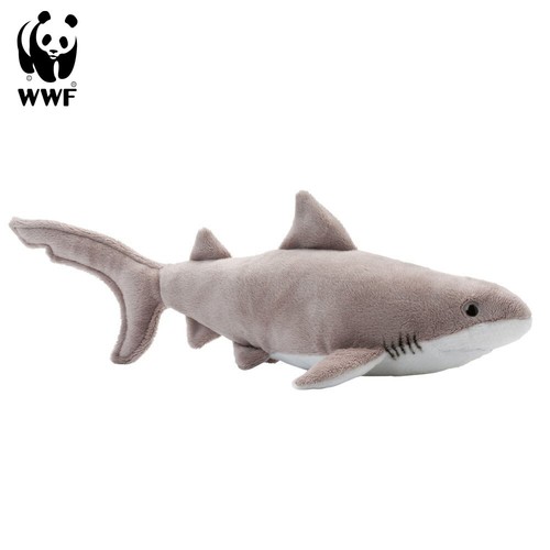 Wwf peluche requin - peluche, blanc