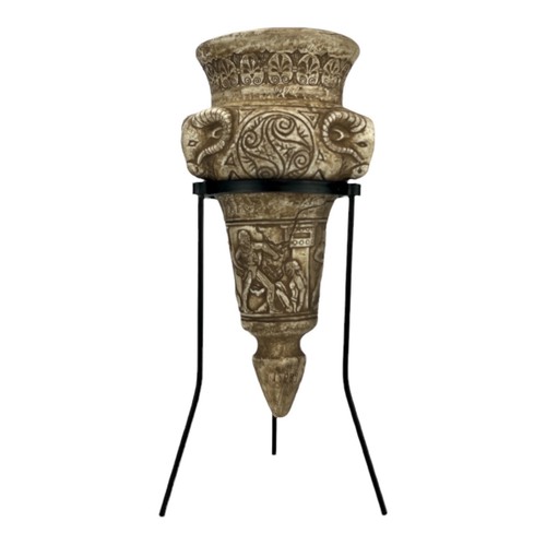 Vase cône bélier poterie - vase,