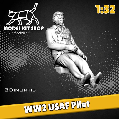 Ww2 pilote usaf - 1:32-,