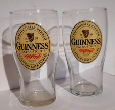 2 verres vintage Guinness