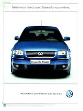 publicité Advertising 0923 2001  Volkswagen  nouvelle Passat  Carat V6 tdi