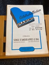 Czibulka Songe d'amour après bal Antiga Attica pianino 8 partition piano Delrieu