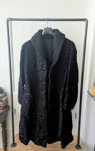 Manteau astrakan noir - astrakan,