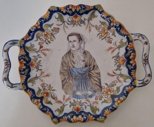Plat faïence desvres - faïence,