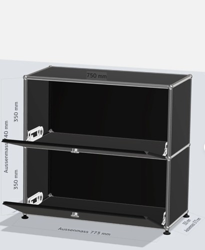 Buffet usm haller noir 2 - haller,