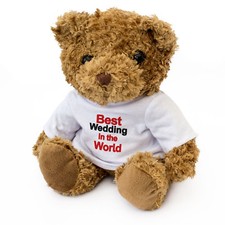 Neuf - Meilleur Mariage IN The World - Ours en Peluche - Mignon Cadeau