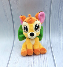 Peluche doudou faon Bambi grand yeux Disney Nicotoy Simba nœud vert 16 cm TTBE