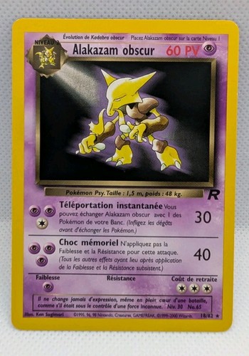 Carte pokémon alakazam obscur - carte,