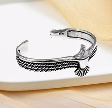 Bracelet aigle vintage plume