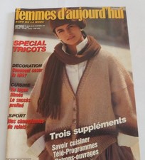 FEMMES D'AUJOURD'HUI N°42 18/10/1983 MODE TRICOT ROMAN-PHOTOS CUISINE