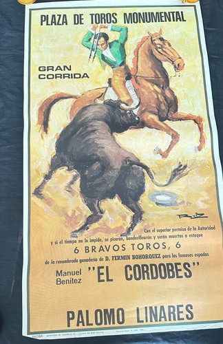 Ancienne affiche espagnole - ancienne,
