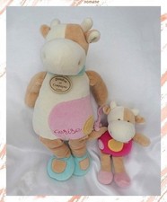 Doudou Peluche Vache Cerise Et